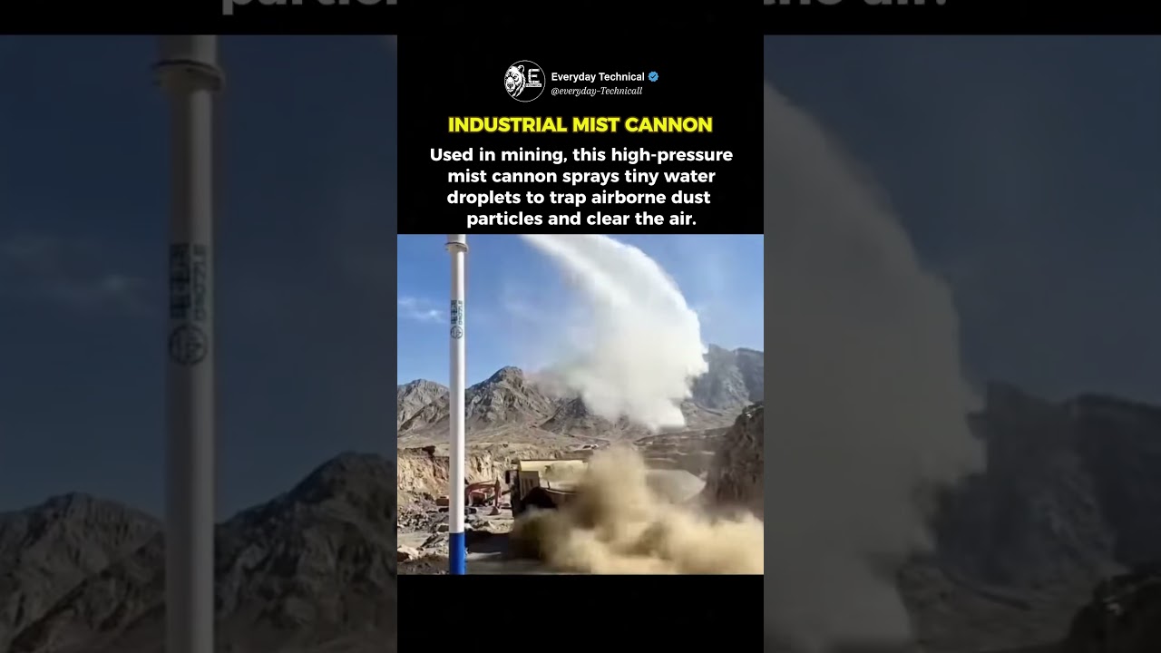 Giant Cannon Deletes Construction Dust