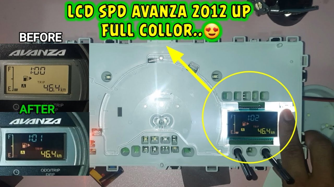 Lcd speedometer Avanza xenia full collor || Modif speedometer
