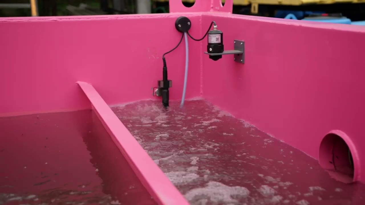 Absetzbecken mit PH Neutralisationsanlage - Abwasserbehandlung auf der Baustelle