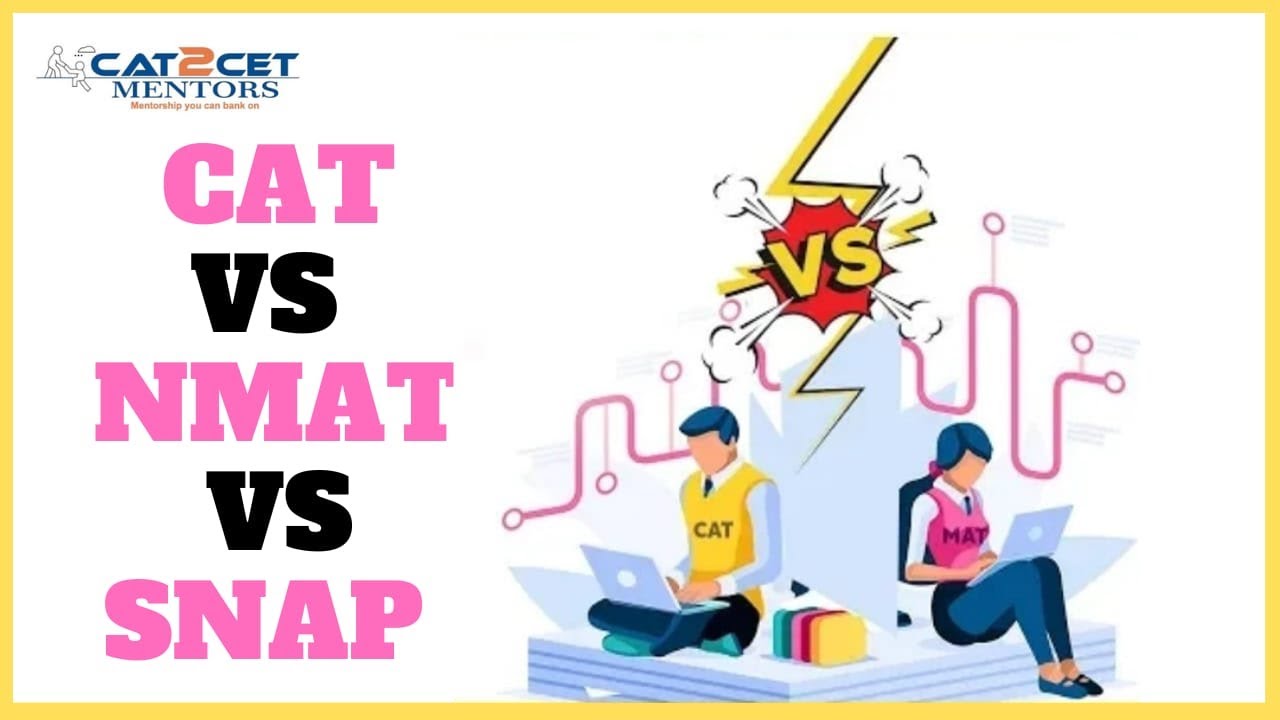 CAT vs NMAT vs SNAP | Which One to Focus? How to Manage Preparation? Colleges, Cut Offs, Difficulty?