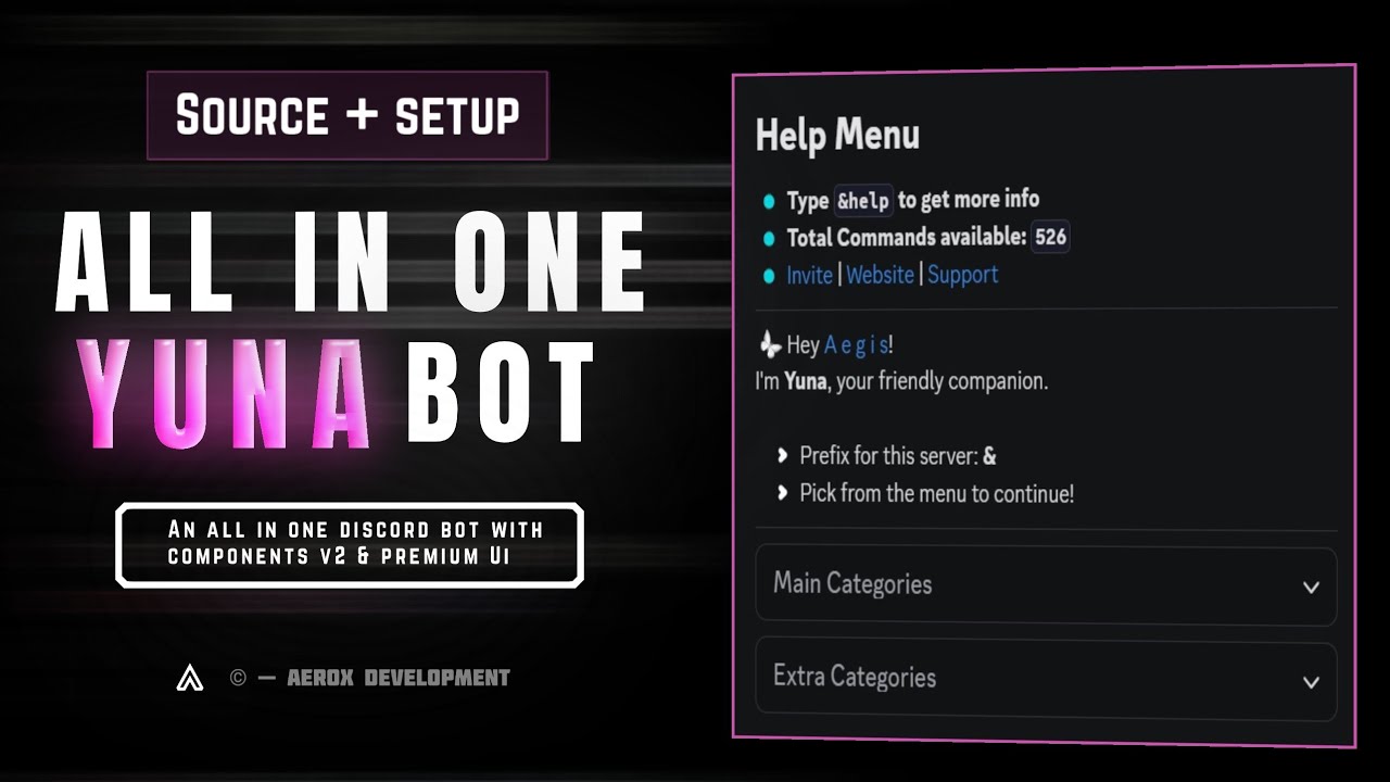 All In One Discord Bot With Components V2 | Free Source Code & Easy Setup Guide
