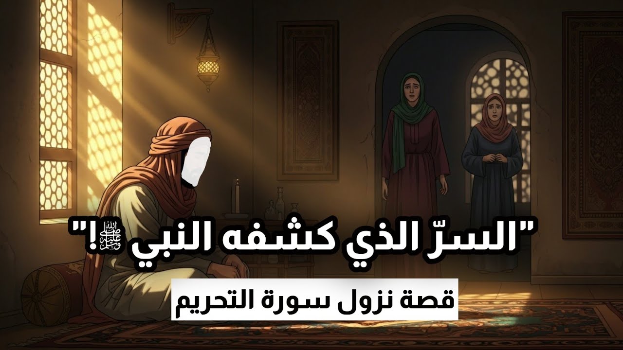 🌙 عندما عاتب الله نبيه ﷺ برحمةٍ ولطف… قصة نزول سورة التحريم 💫
