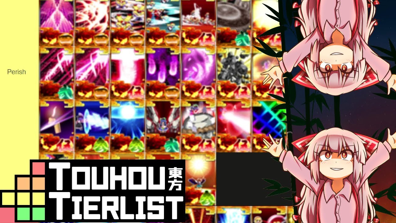 Touhou Tierlist Based on Surviving Spell Cards