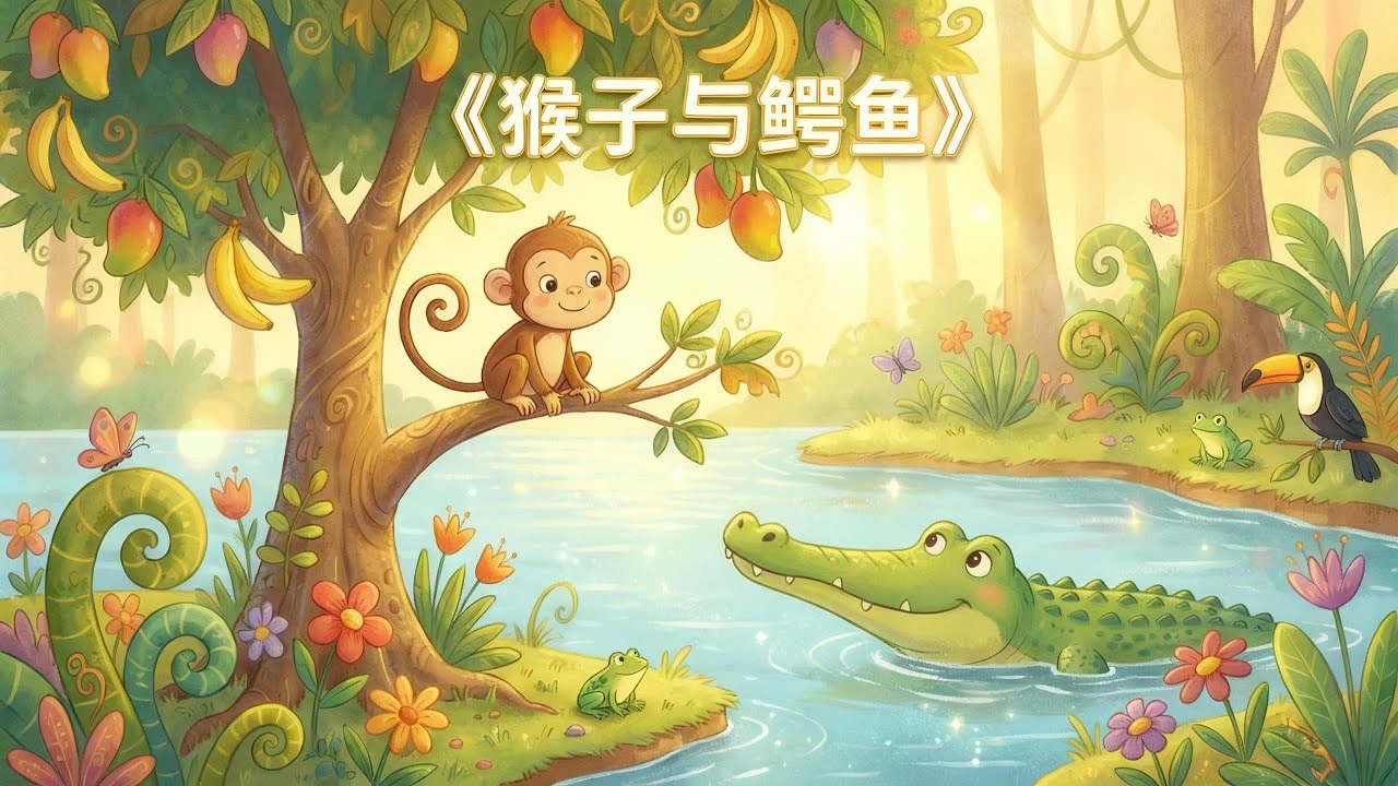 阅读报告｜猴子与鳄鱼｜双语儿童故事｜StoryTime Kids ｜EP66