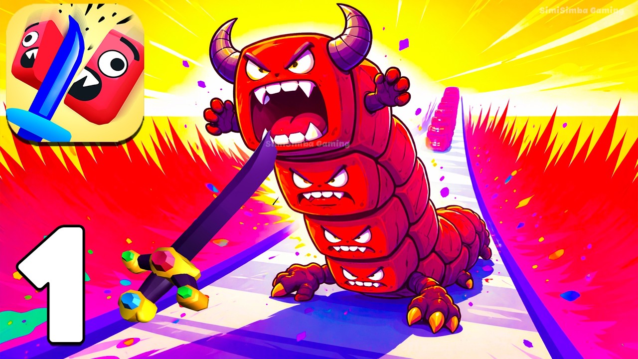 🗡️Sword Cut Run Gameplay Walkthrough Part 1 – Slice, Cut & Run Forward (Android,iOS)