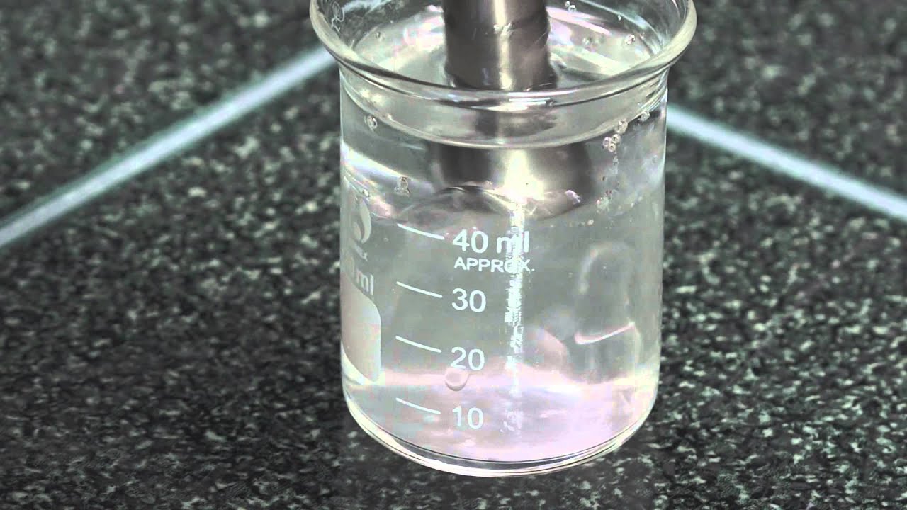 Heat Systems XL2020 Sonicator Test - Homogenize Oil and Water