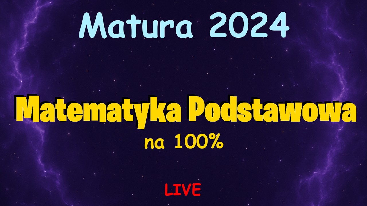 ROZWIĄZANIA MATURA 2024 |Matematyka Podstawowa| *100%*