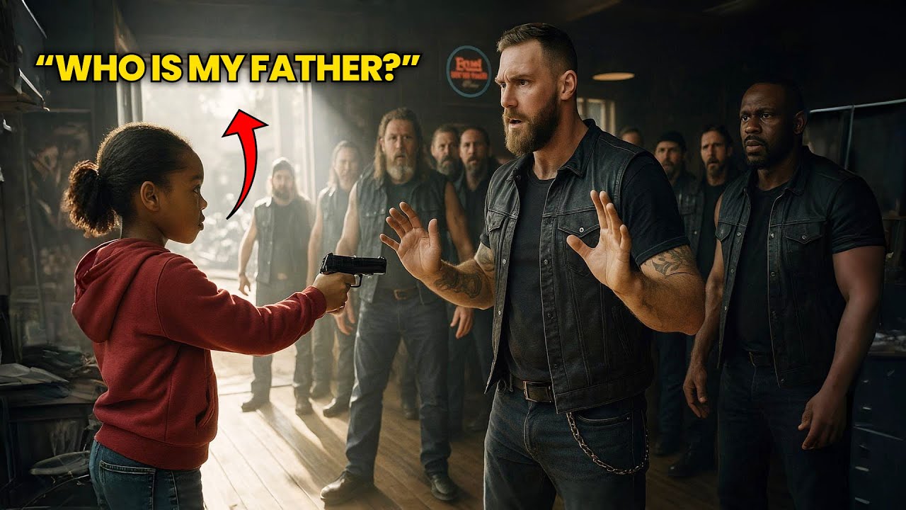 Black Little Girl Pointed Gun at Bikers and Asked, “Who Is My Father?”