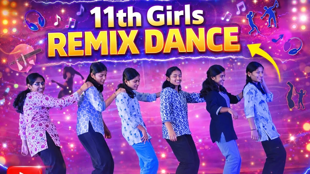 🔥 JNV Boudh Girls Rock the Stage | 11th Girls Remix Dance