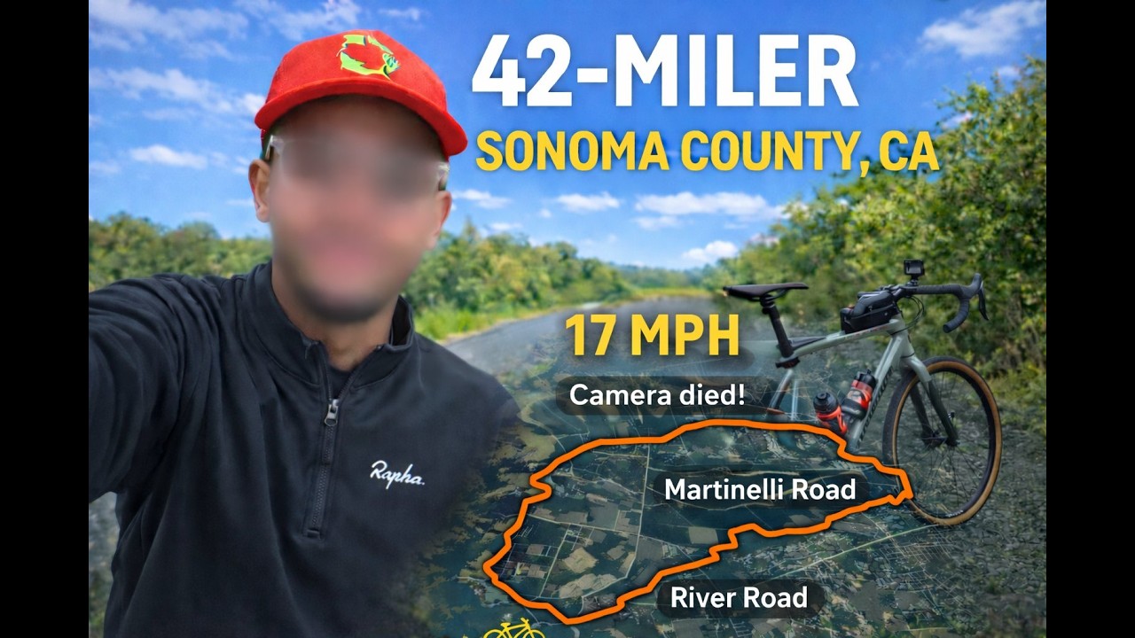 42-miler! Sonoma County, CA. West County Trail-Martinelli Road-River Road