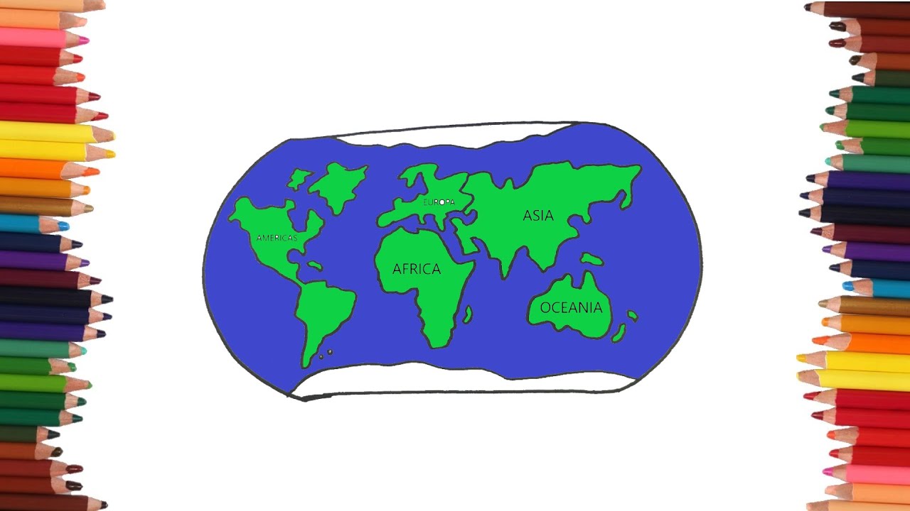 Cómo dibujar un planisferio | Dibujos faciles