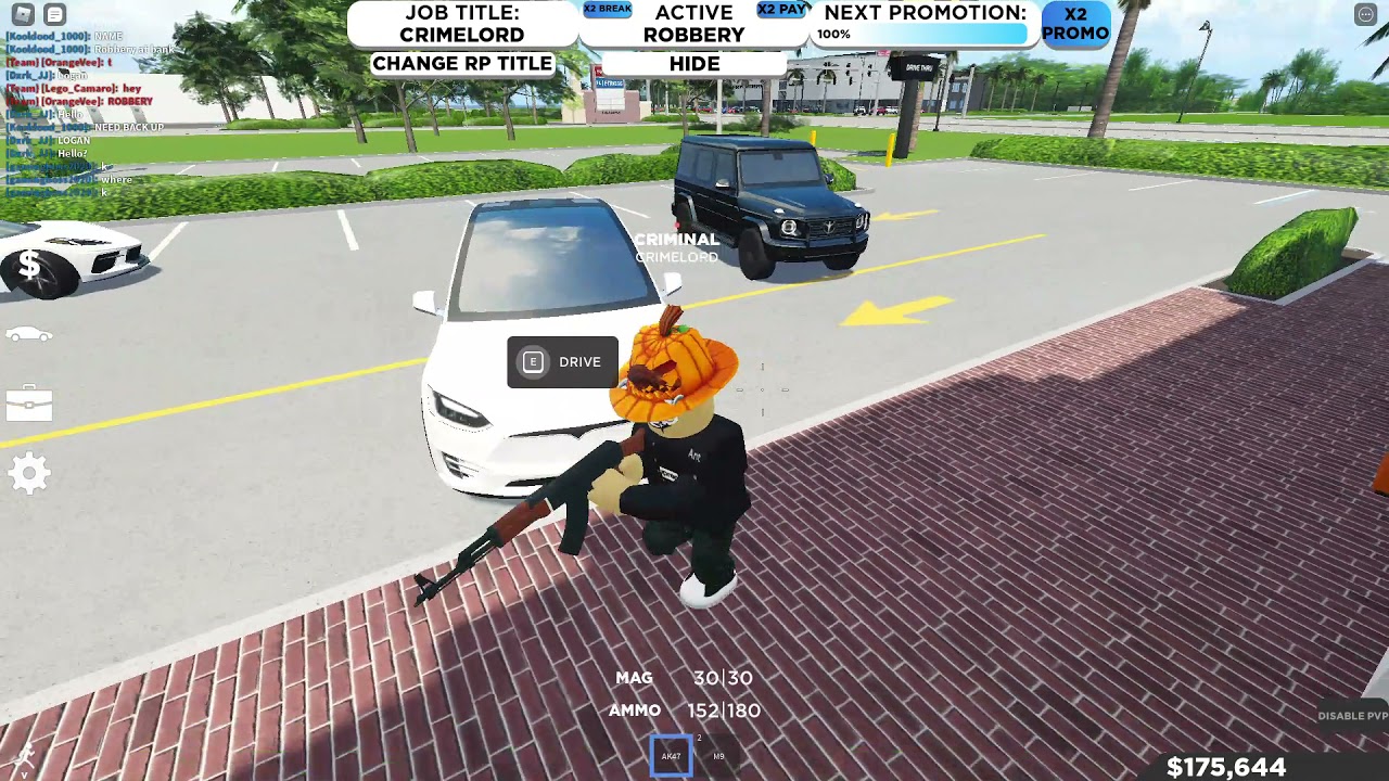 Robbing the bank with OrangeVee in southwest Florida Roblox