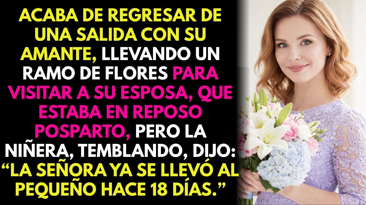 Volvió de un viaje con su amante 💋 con flores 💐 para su esposa 🤱… pero entonces 😱🚨