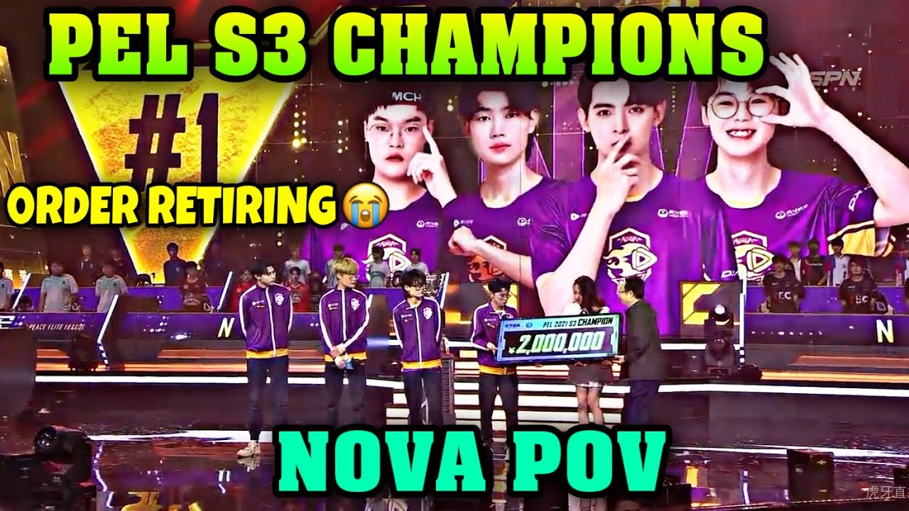 Nova Did It Again - PEL S3 CHAMPIONS | Order Retiring😭 | Nova PEL POV |