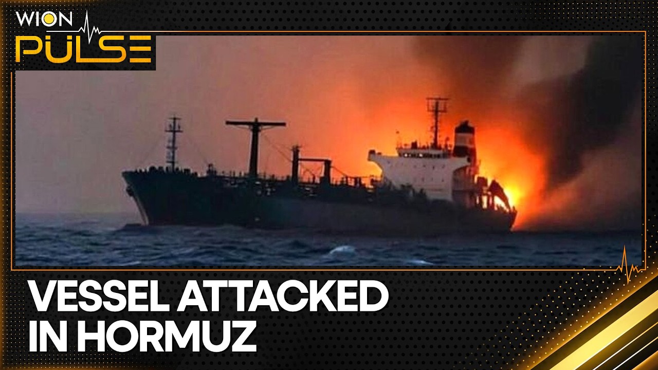 Unidentified Projectile Hits a Shipping Vessel in the Strait of Hormuz | WION Pulse