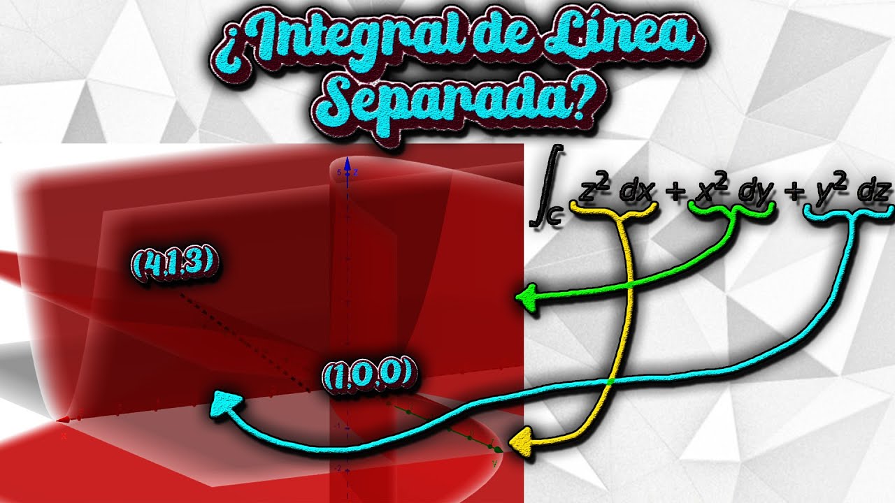 Integral de LÍNEA con 3 DIFERENCIALES | Cálculo III