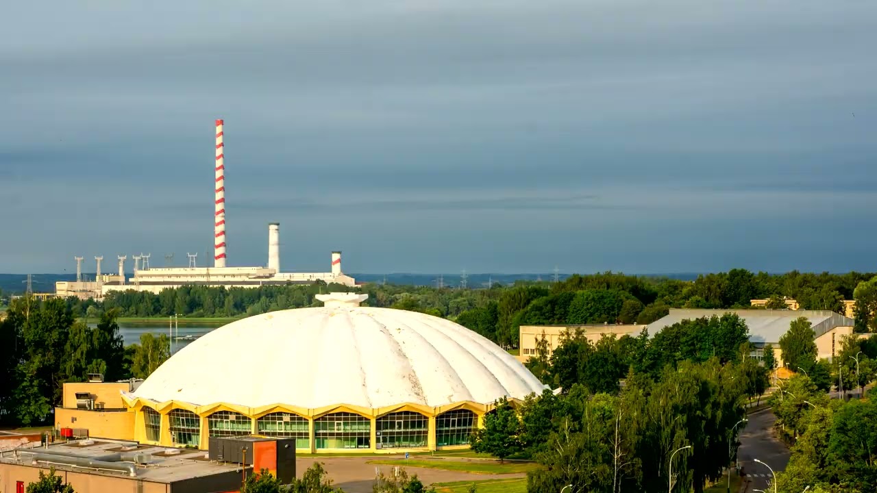 Elektrėnų elektrinės kaminų demontavimas 2021 02 22 - 2021 11 22 4K 60 FPS