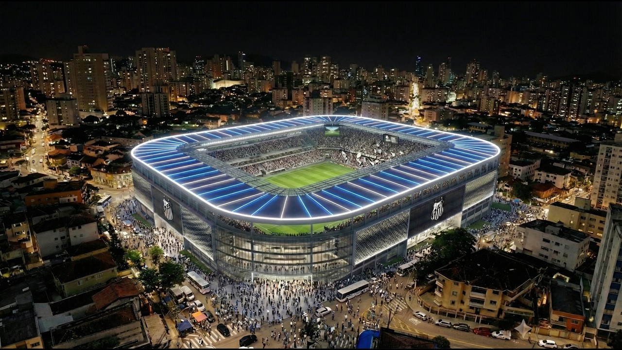 COMO SERIA O NOVO ESTÁDIO DO SANTOS FC