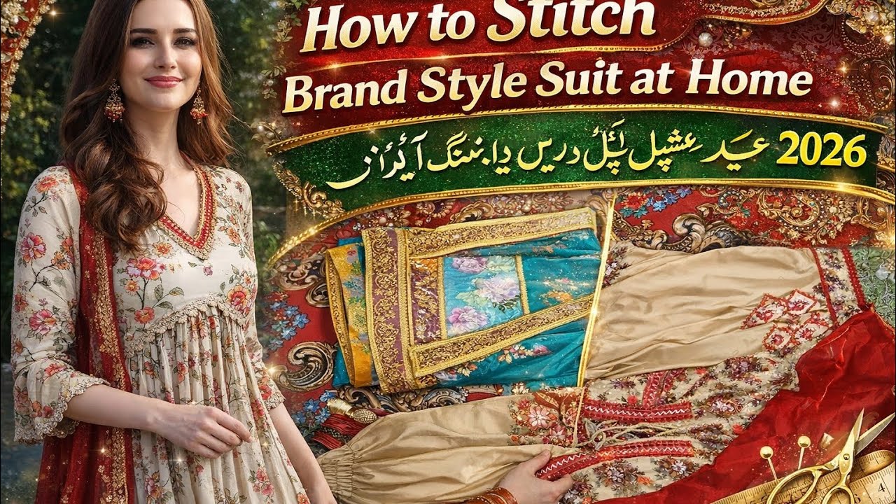 How to Stitch Brand Style Suit at Home | Eid Special dress Desiging ideas 2026