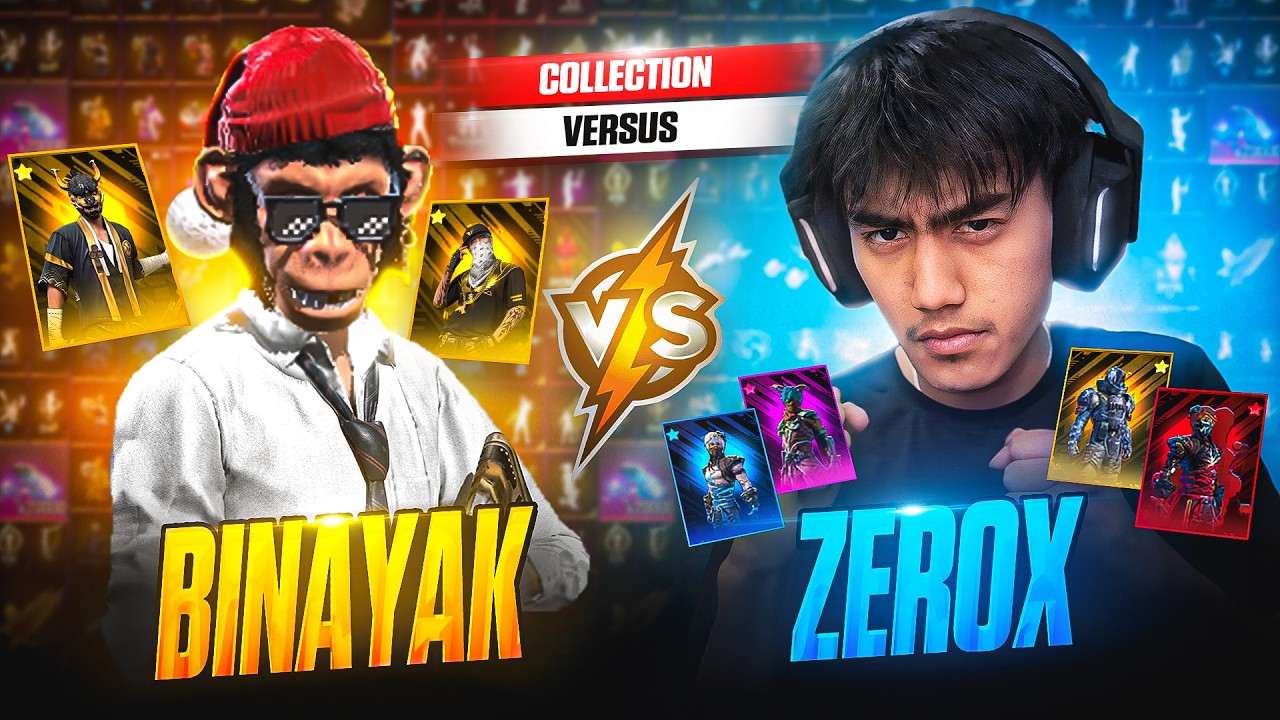 10 Lakh ID😱 Zerox FF vs Binayak Ultimate Collection Battle💸🔥