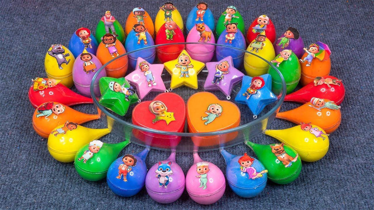 Cocomelon Eggs Slime Galaxy 🌀 Fun with JJ, TomTom, YoYo, Cody & More ASMR ✨💖
