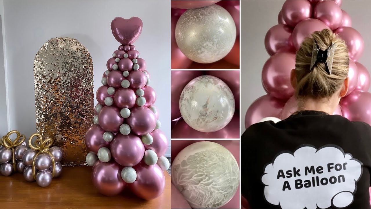 PINK BALLOON CHRISTMAS TREE