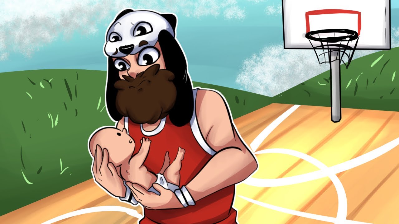 Human Basketball + Panda the Bottle Run KING! - HAPPY WHEELS FUNNY MOMENTS