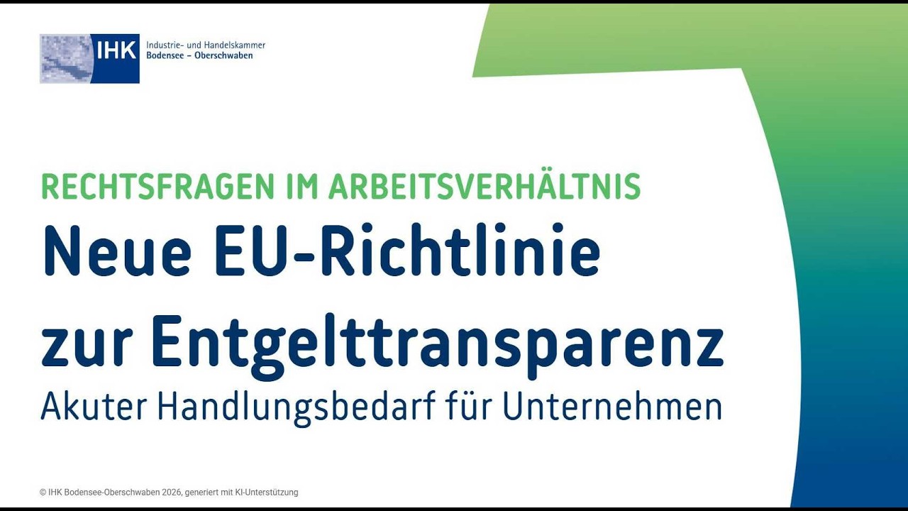 Entgelttransparenzrichtlinie 2026