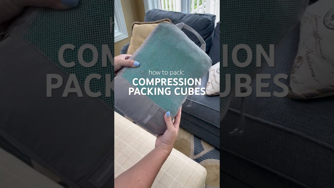 How to Compress Your Compression Packing Cubes | Packing Hacks