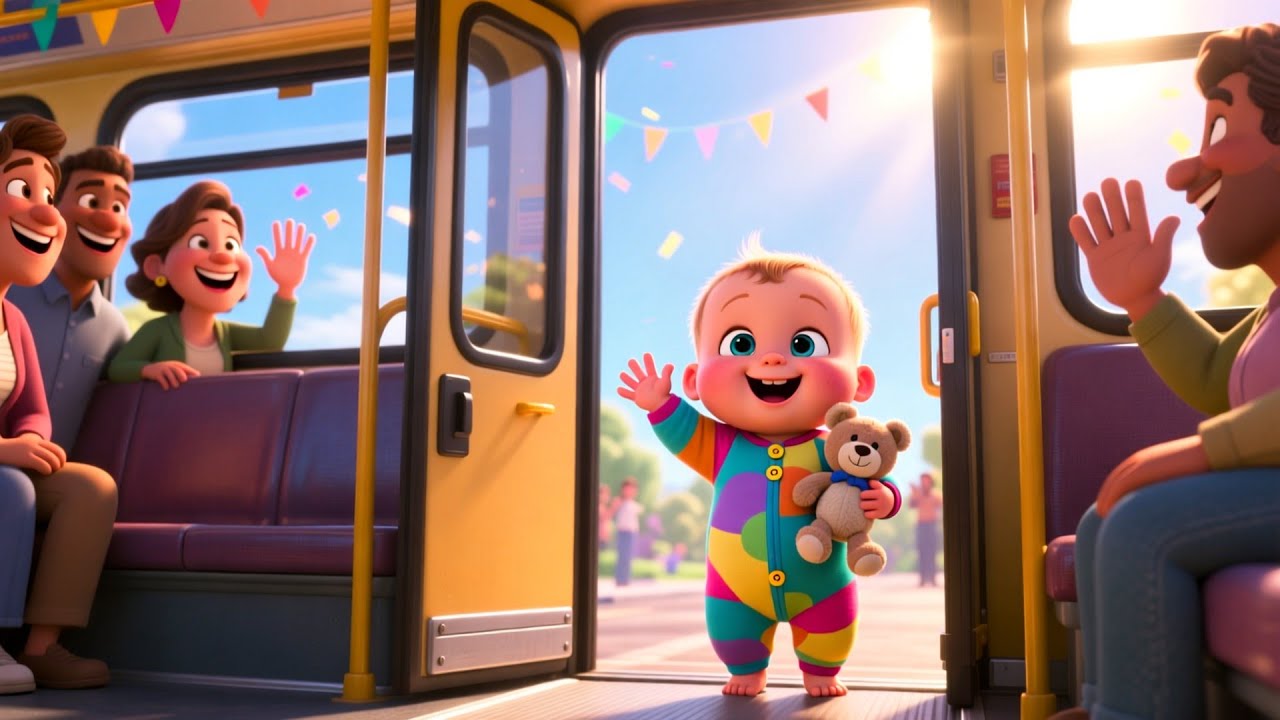 Naucz się alfabetu podczas jazdy autobusem 🚌🔤 | Piosenka o alfabecie dla dzieci | Zabawny film in...