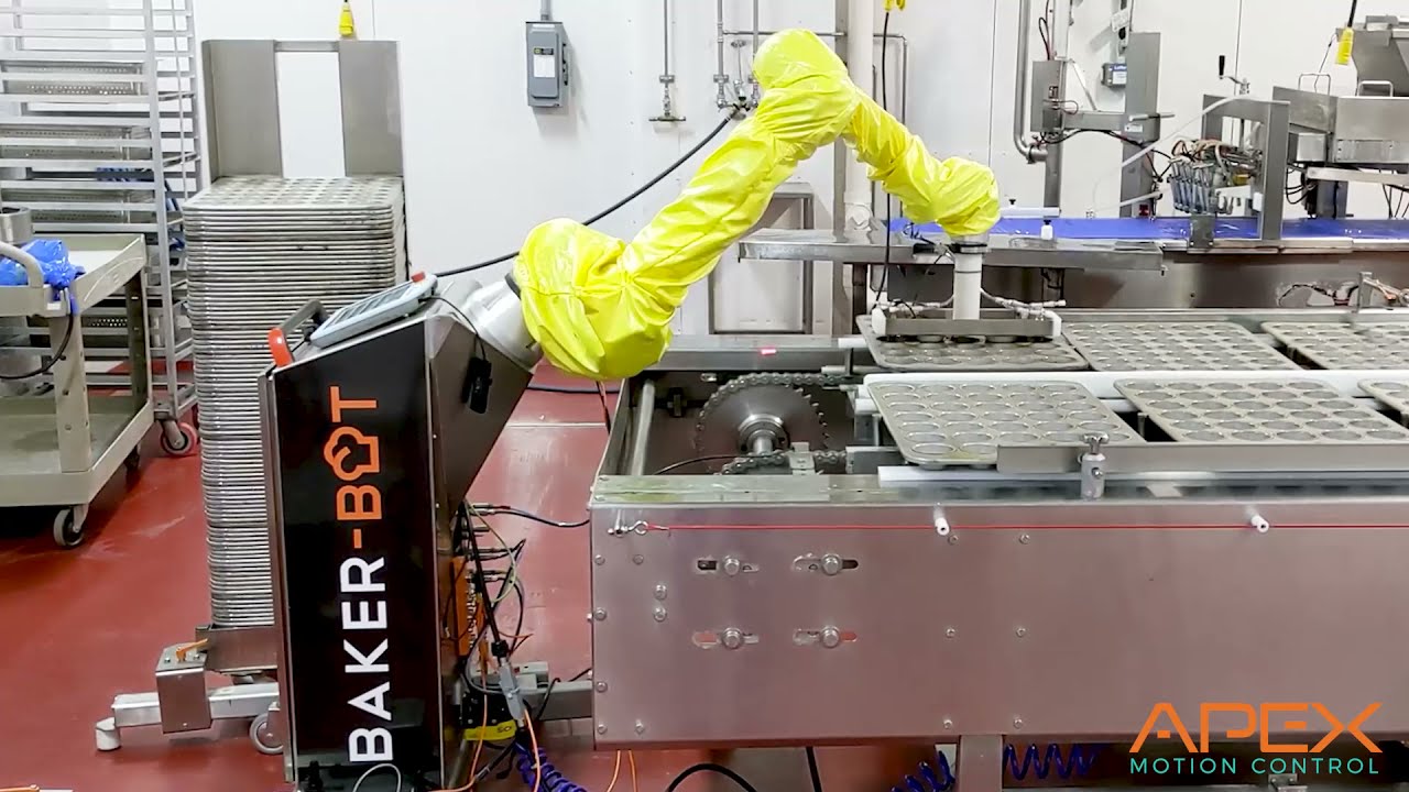 Apex Motion Control Baker Bot Tray Handling Capabilities