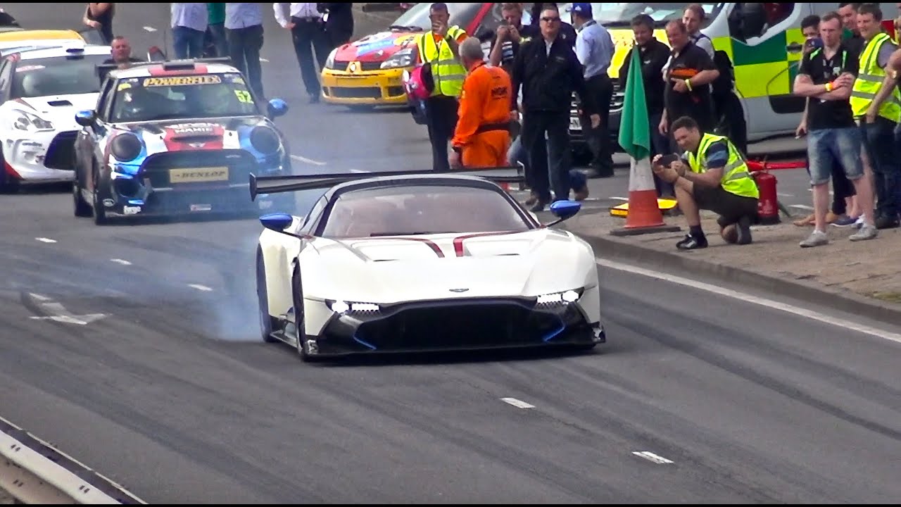 Aston Martin Vulcan on the Streets! - EPIC FULL THROTTLE BURNOUTS & SOUNDS!