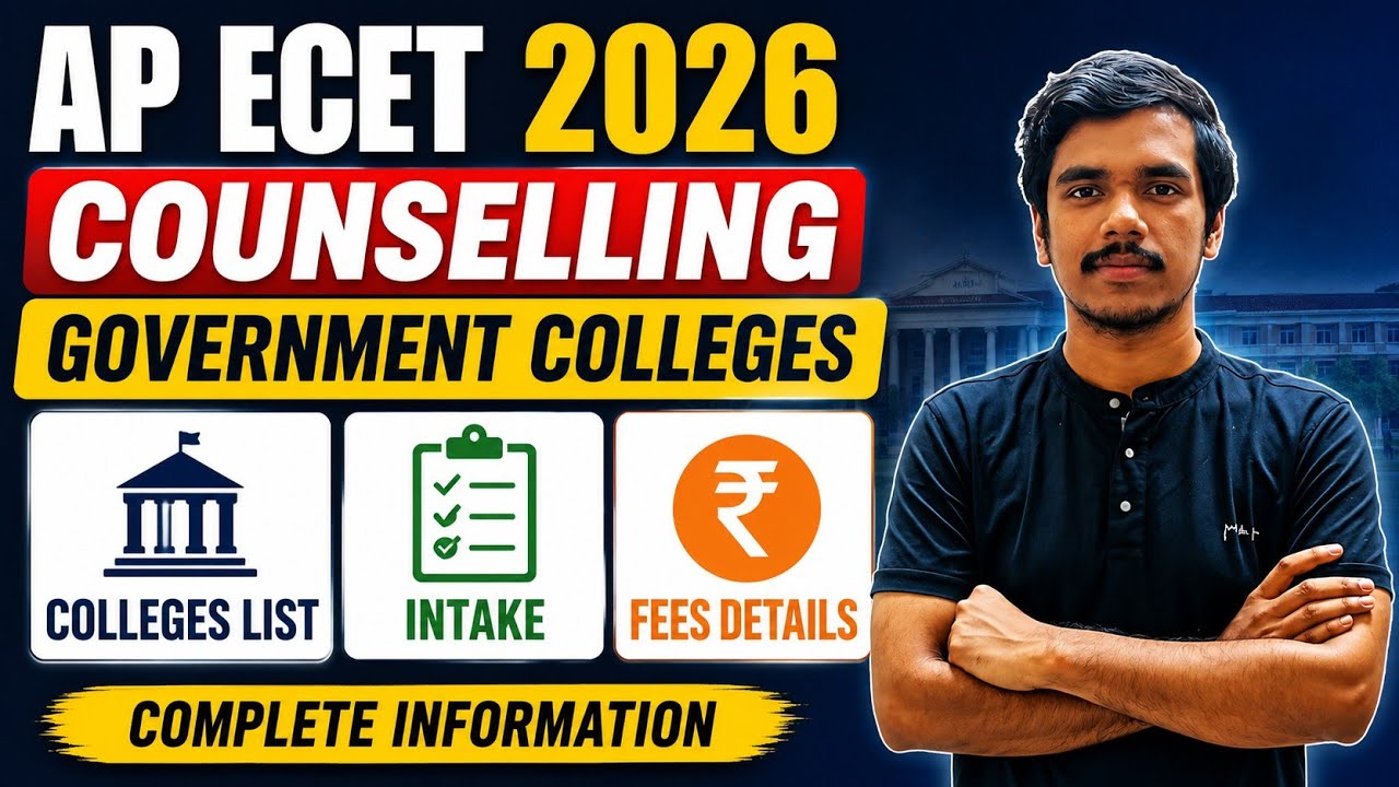 AP ECET 2026 Government Colleges List | Intake & Fee Details | ECET Counselling Complete Guide