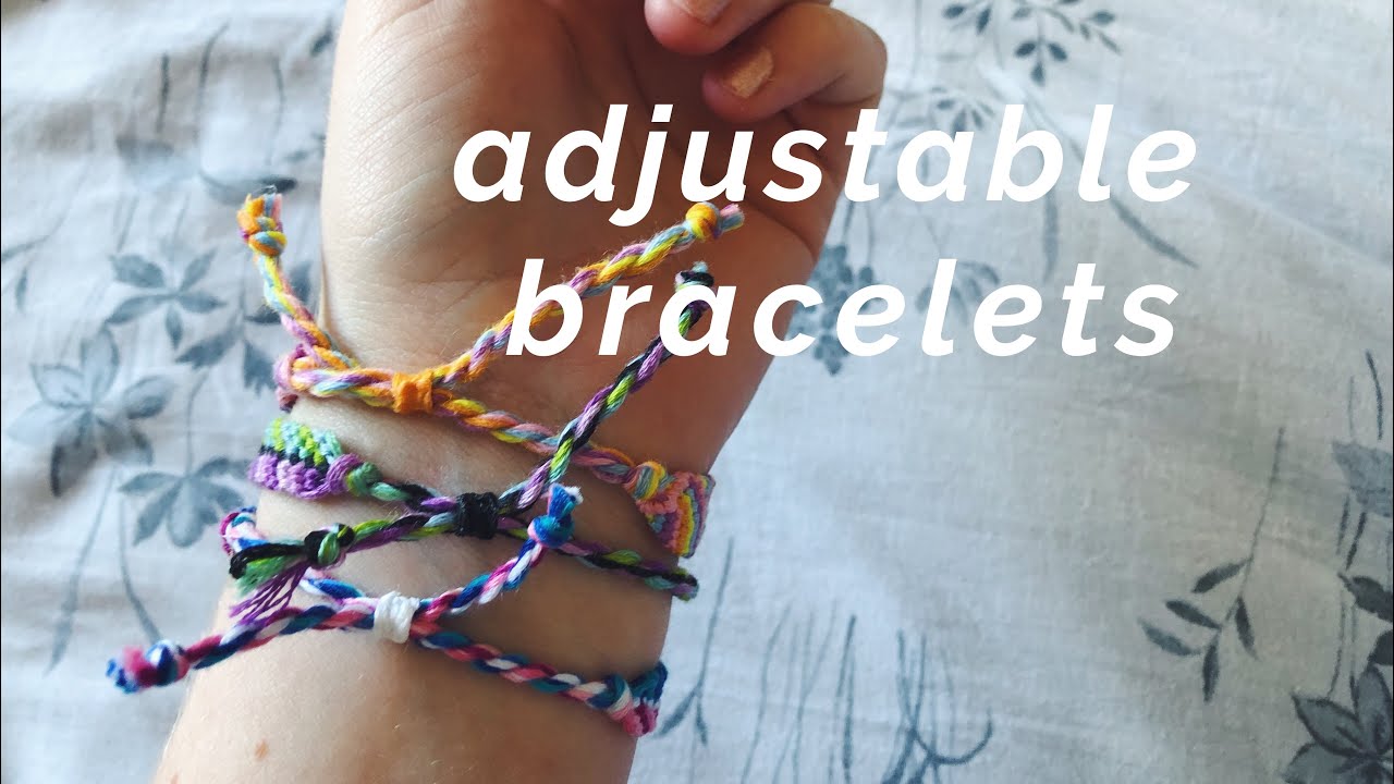 как сделать браслеты регулируемыми!