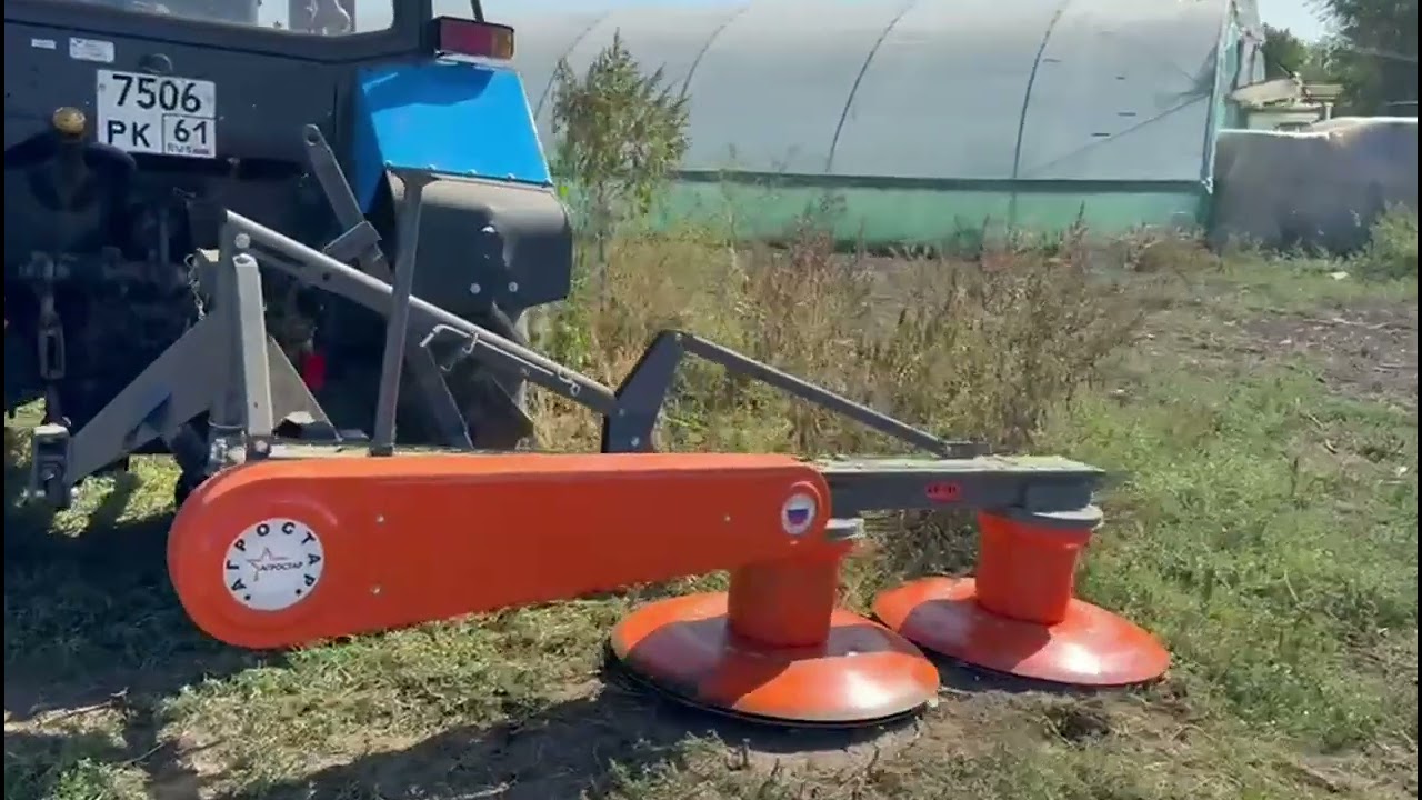Работа барабанной косилки AR Premium