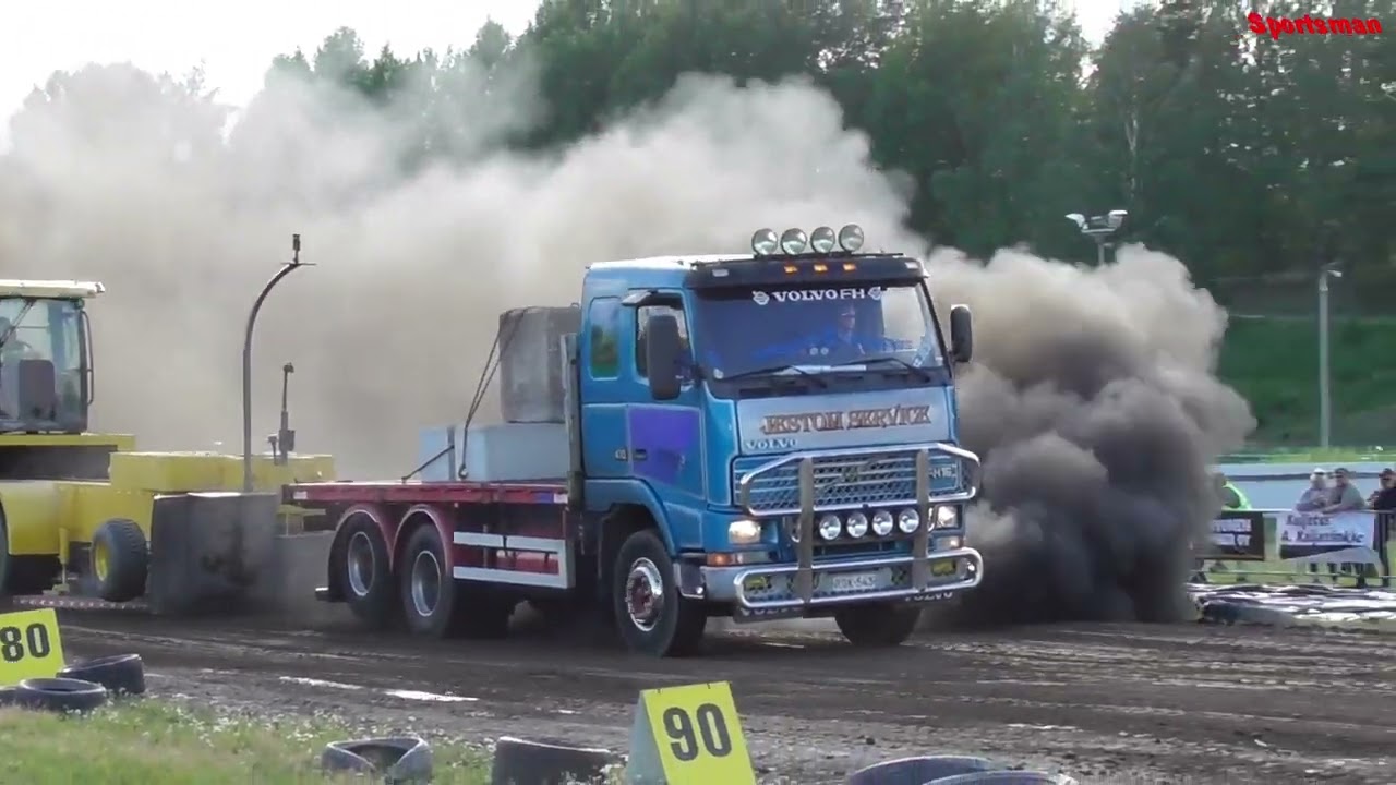 Tieliikenne kuorma autot / Truck pulling Finland Lappeenranta 08/07/2023