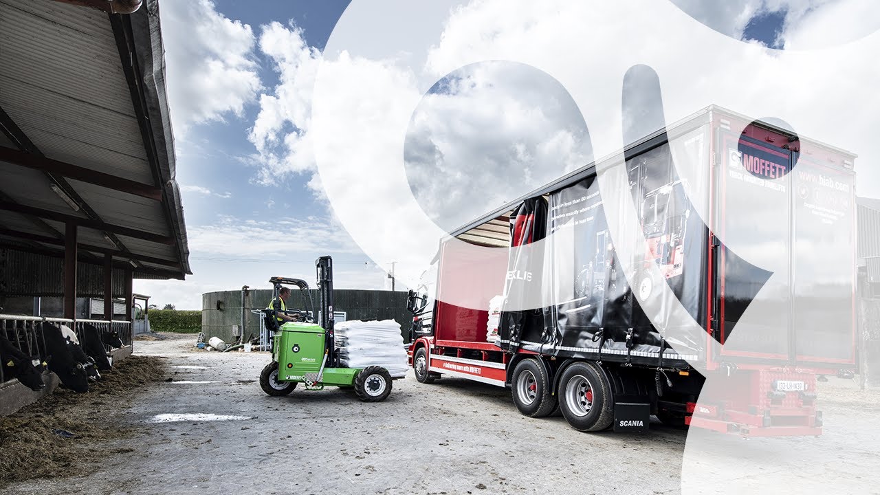 MOFFETT E5 NX - THE WORLD'S FIRST ELECTRIC MOVING MAST TRUCK MOUNTED FORKLIFT!