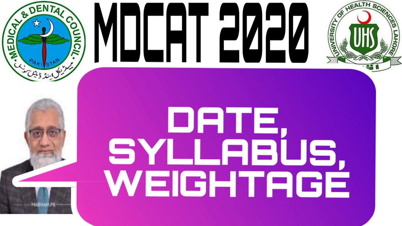 UHS MDCAT 2020 CRITERIA Weightage and Syllabus