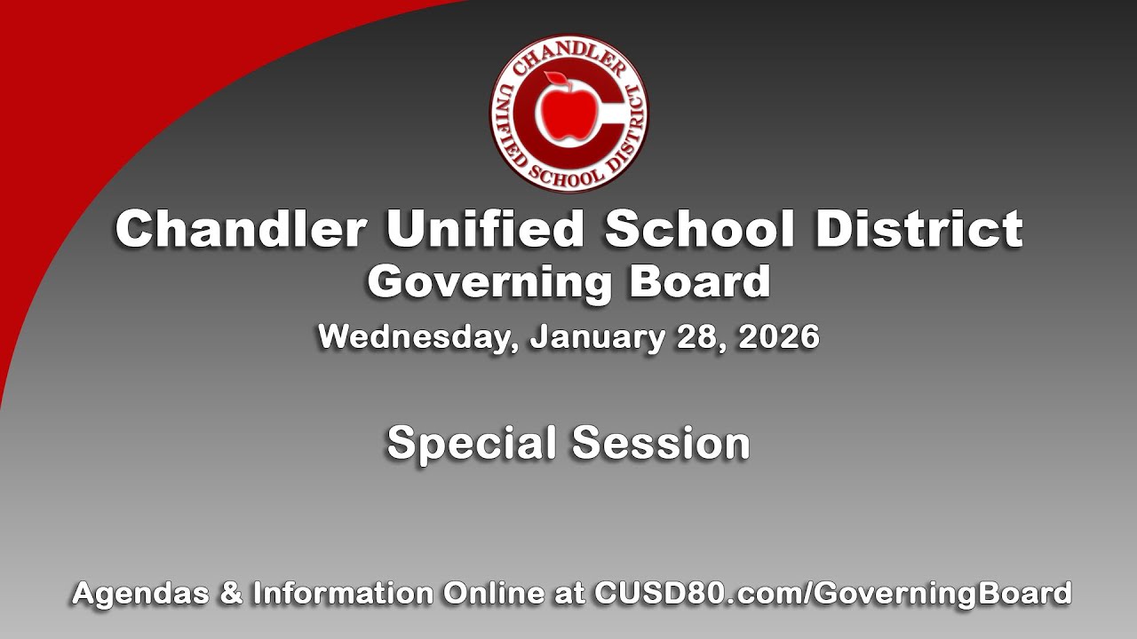 January 28, 2026, Chandler USD Governing Board Special Meeting
