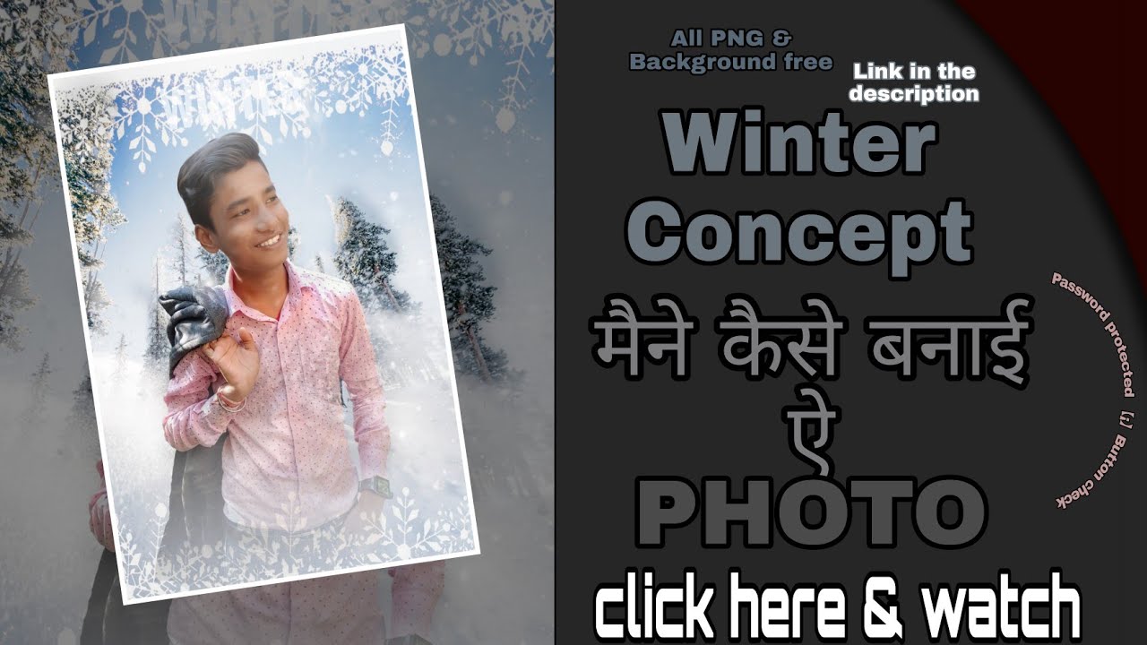 #1 || Ps Touch || Winter Concept || All PNG & Background