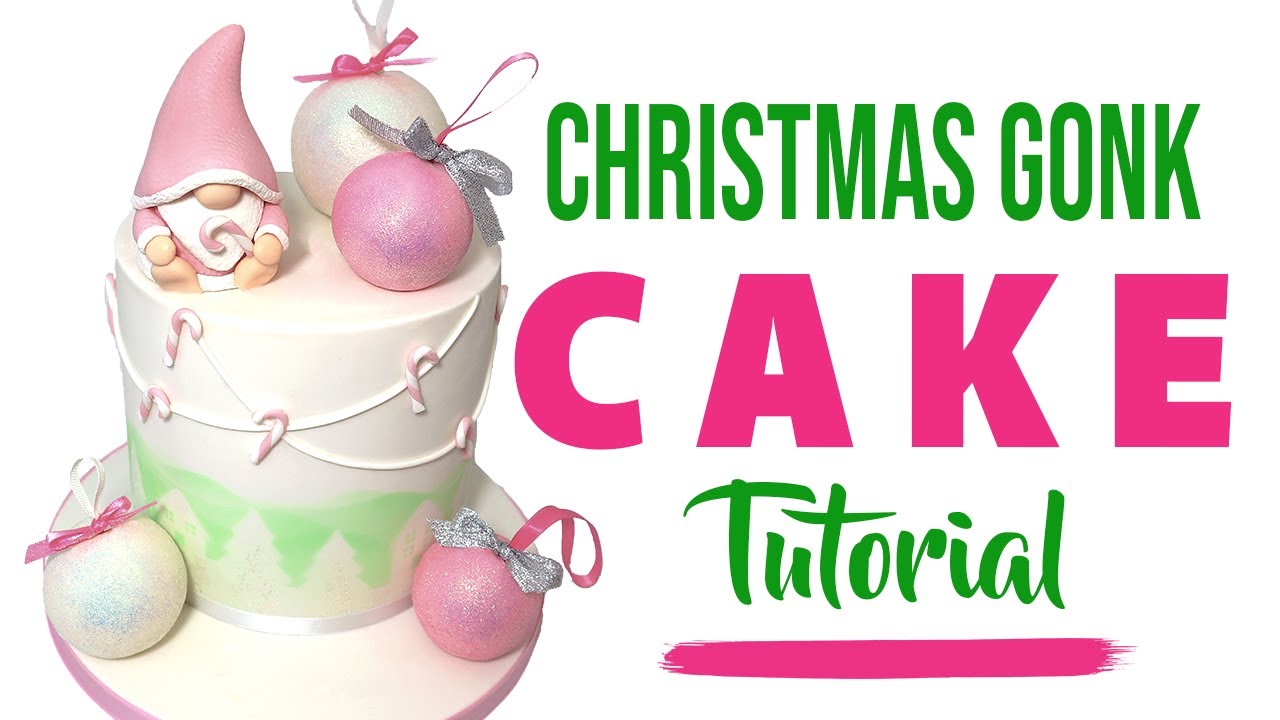 EASY PASTEL 'GONK/GNOME' CHRISTMAS CAKE TUTORIAL