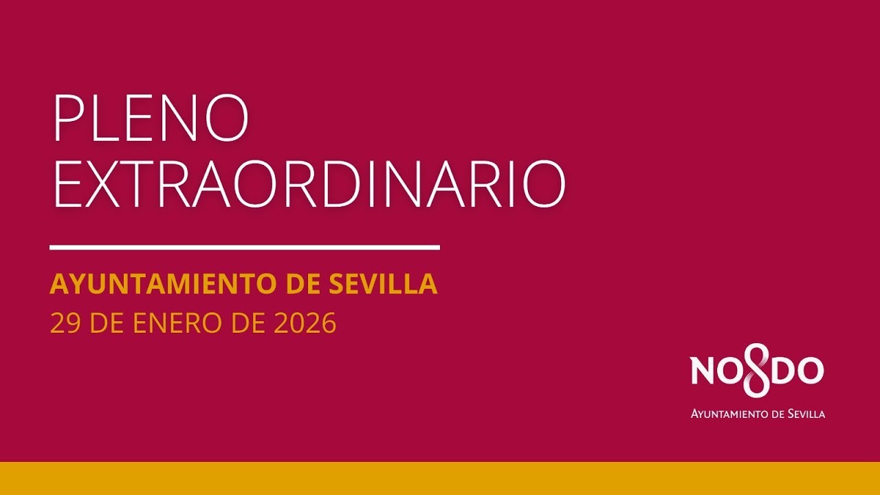 Pleno Extraordinario del Ayuntamiento de Sevilla 29-01-2026