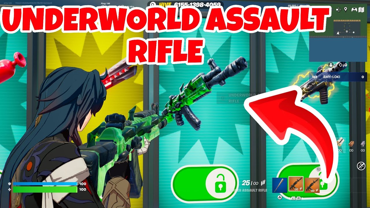 How to get UNDERWORLD ASSAULT RIFLE in 1v1 with every gun 