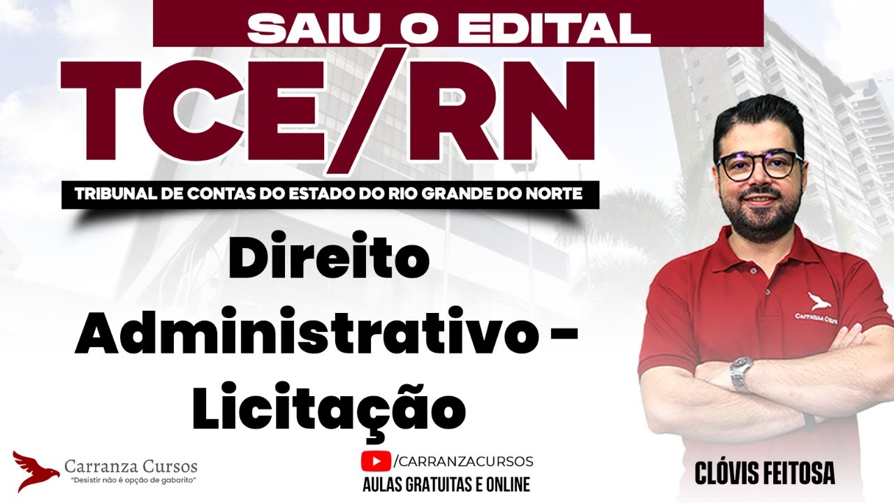 TCE-RN Concurso: Licitação | Direito Administrativo para Prova