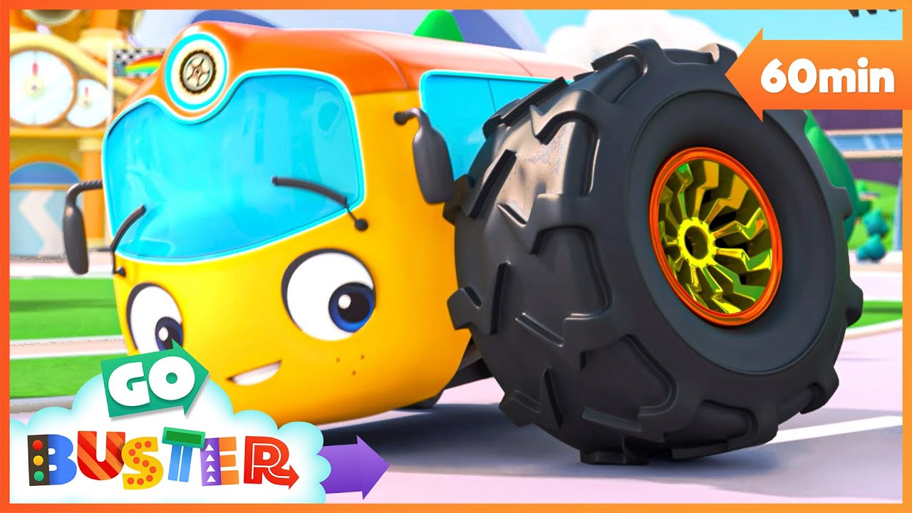 Rolling with New Tyres! 🚌 🛞| Go Buster - Bus Cartoons & Kids Stories