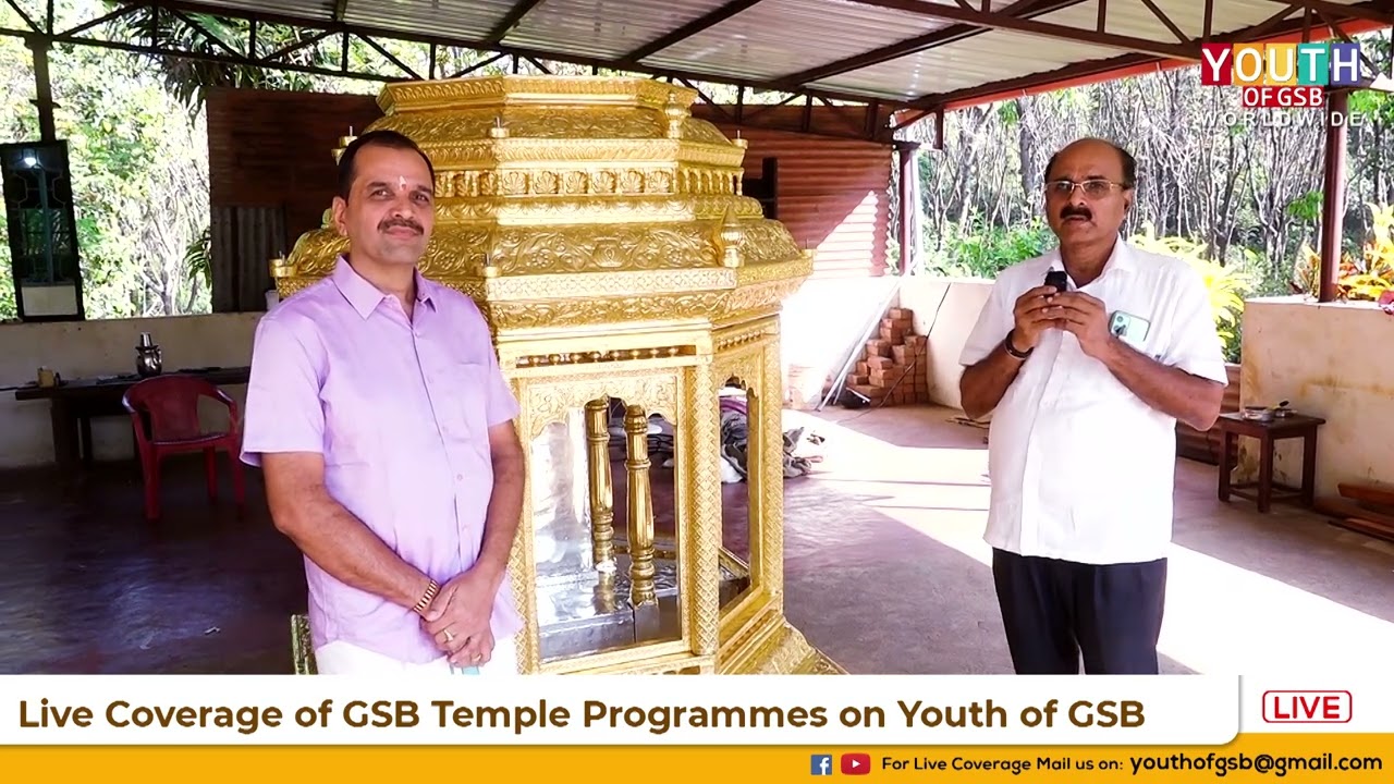 Grand procession of bringing the Golden Lalki to be offered to Lord Shree Veera Venkatesh, Mangalore