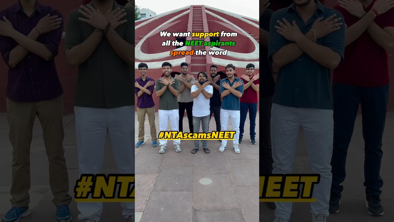 Protest against NTA 😡 Justice to NEET aspirants 🧑&zwj;⚕️with @shivamrajaiims and @doctoraayudh