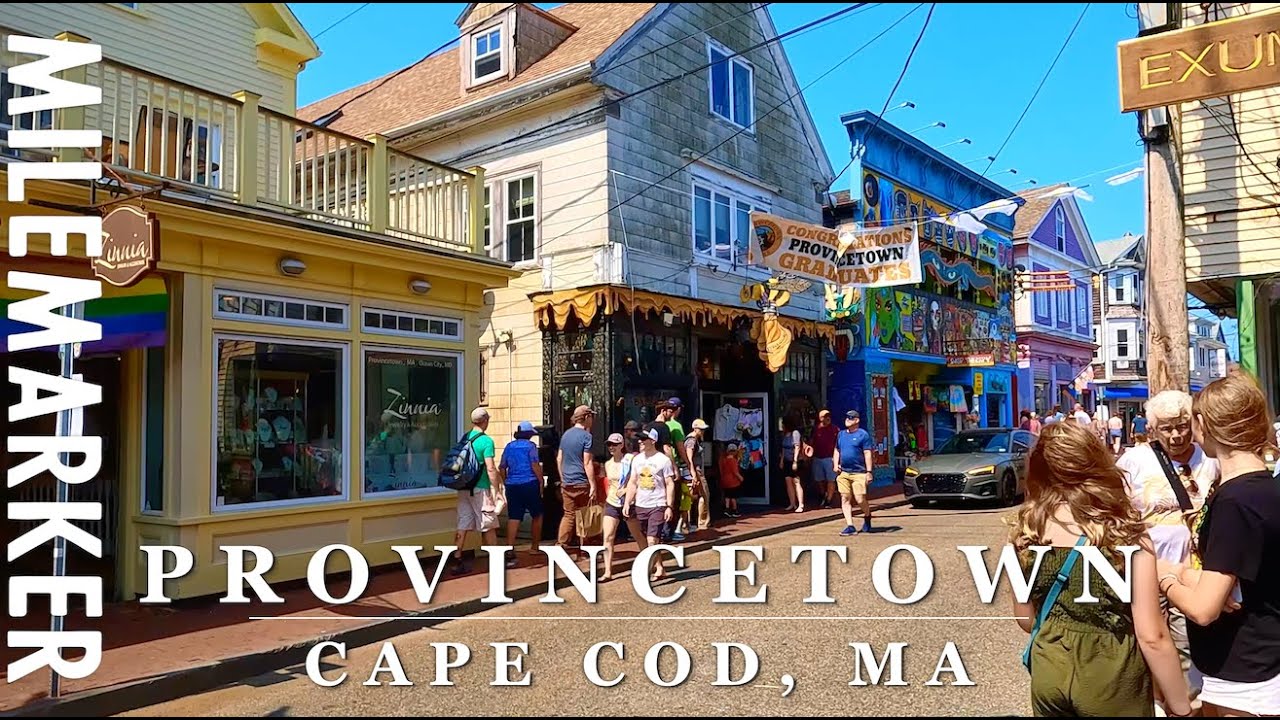 [4K] Commercial Street Cape Cod: Provincetown, MA 4K City Scenic Walk with Binaural 🎧