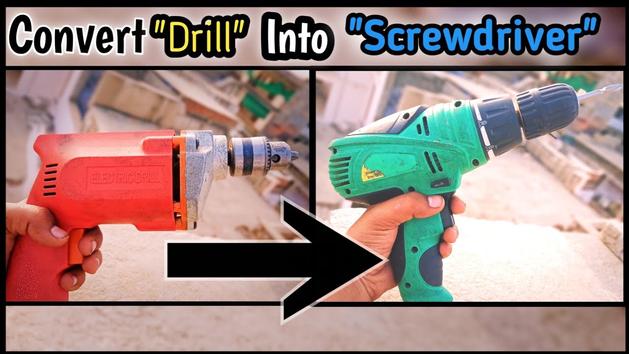 Convert Drill into Screw Driver | Use drill as a Screwdriver