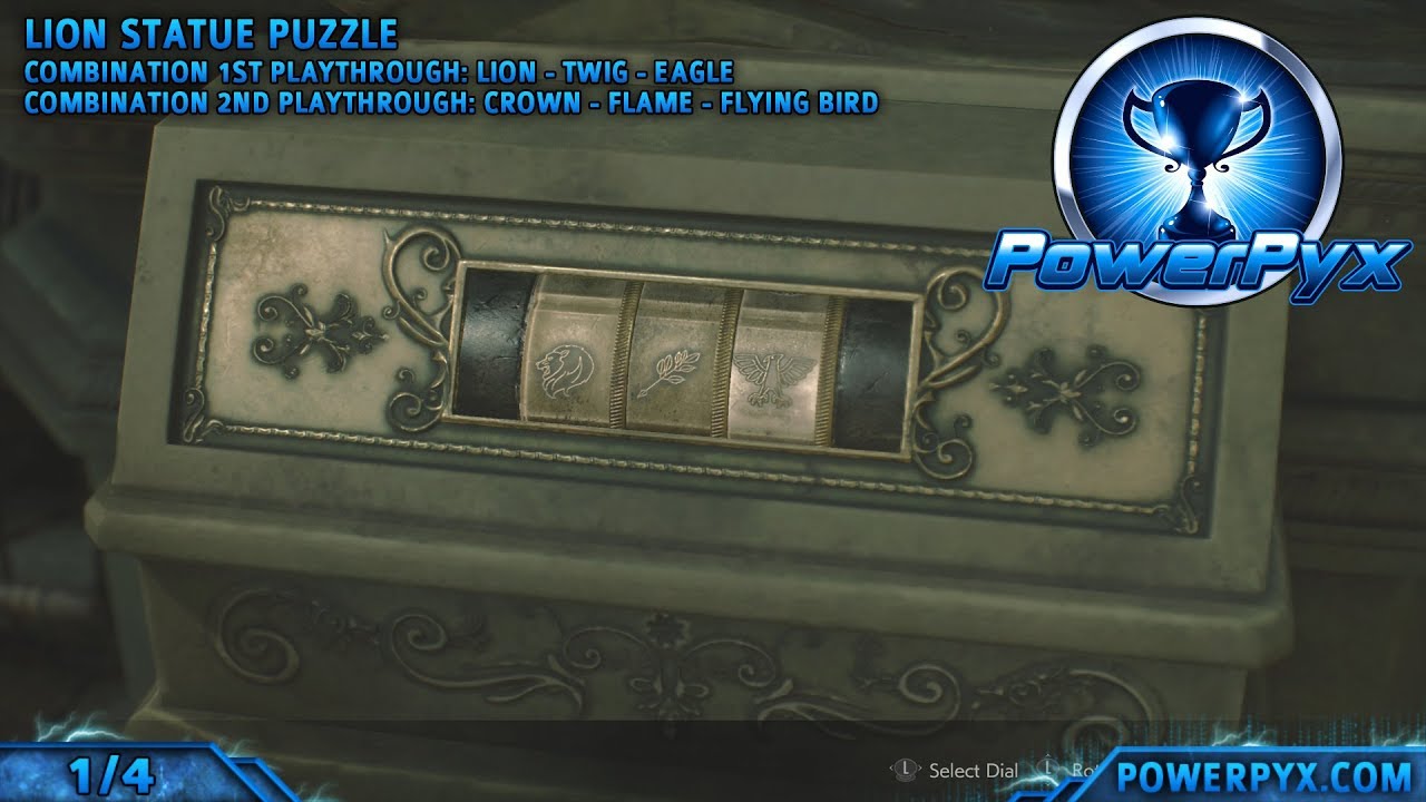 Resident Evil 2 Remake All Statue Puzzle Solutions (Lion / Unicorn / Maiden) - 1st & 2nd Playthrough